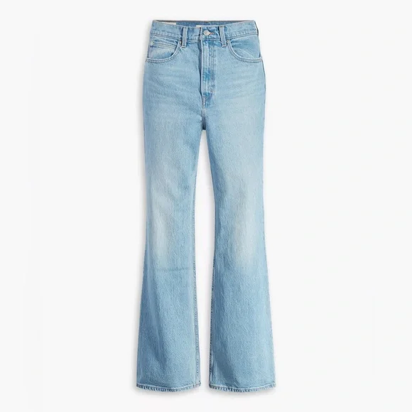Levi’s 70’s High Flare Women’s Jeans in Light Wash W28L32 - Picture 4 of 6